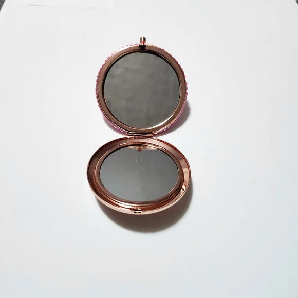 Betty Boop Pocket Hand Held Makeup Mirror Bling Rhinestone Custom Jeweled Pink - Picture 4 of 5